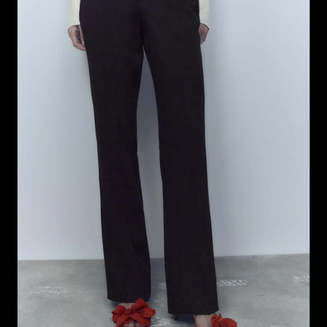 Zara lågmigdjad kostymbyxor