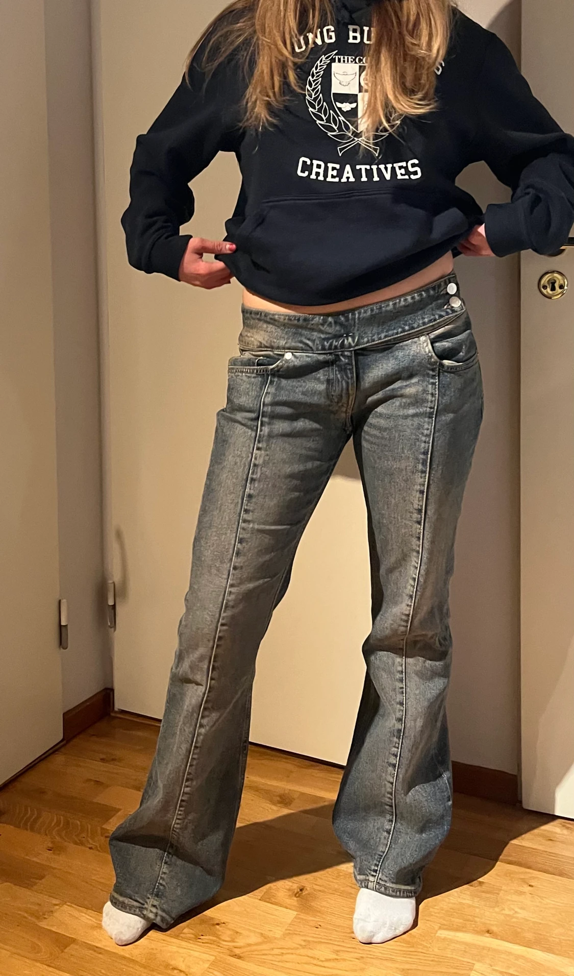 Lågmidjade jeans