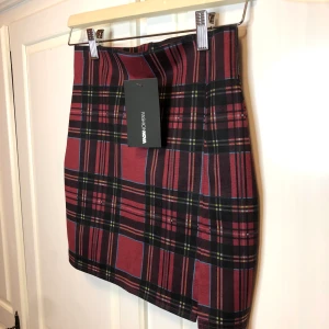 Rutig kjol Fashion Nova HELT NY (tagg kvar) strl XS - Garderobutrensning!   Rutig kort kjol från klädmärket Fashion Nova, passar både till vardags och till festligare tillfällen. Helt ny, endast testad (tagg finnas kvar). Strl XS. Elastiskt band runt midjan. Stretchigt material. 