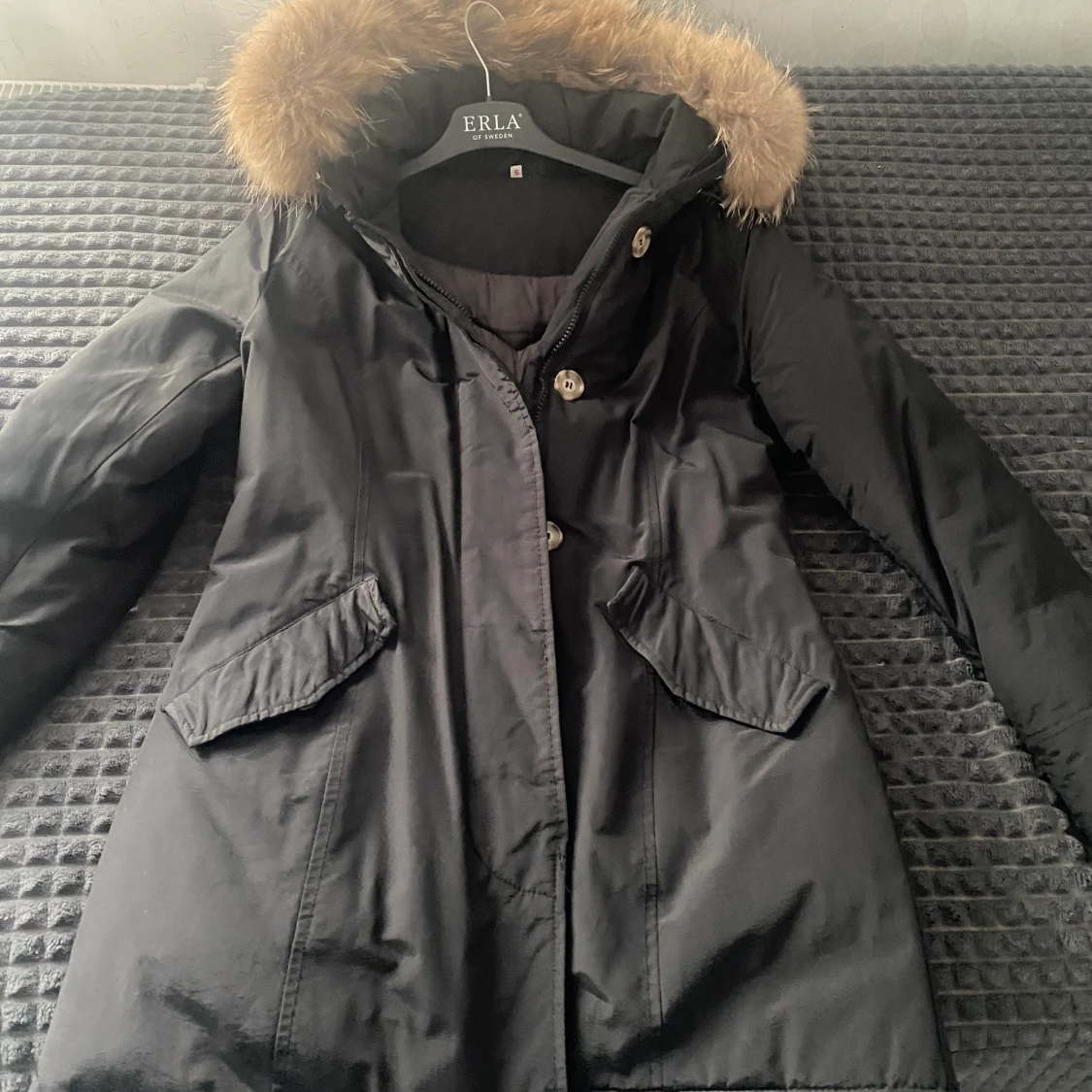 Vinterjacka med äkta päls - 91