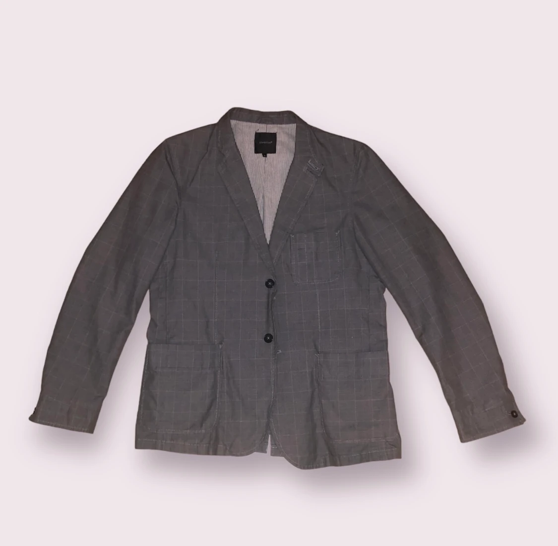 Vintage Style Grey Check Blazer - 90