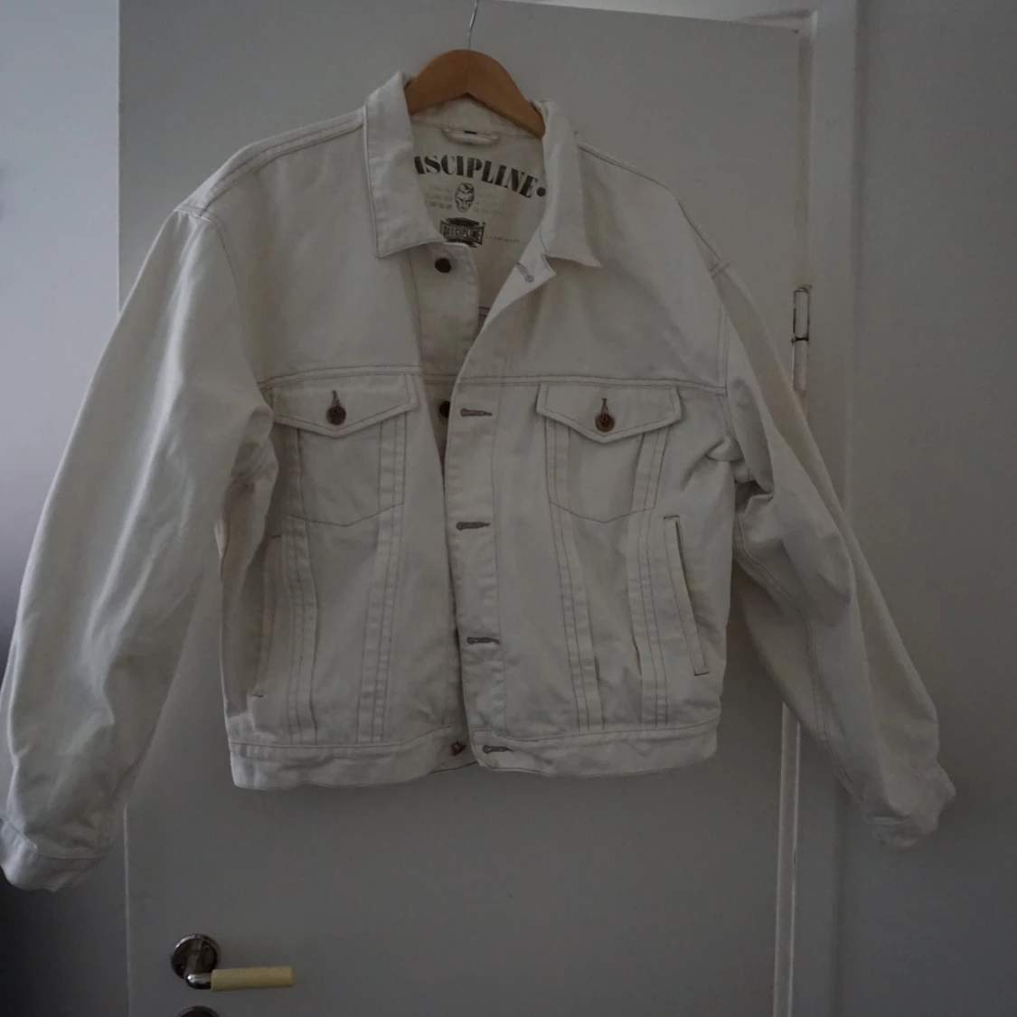 Vit Vintage Jeansjacka