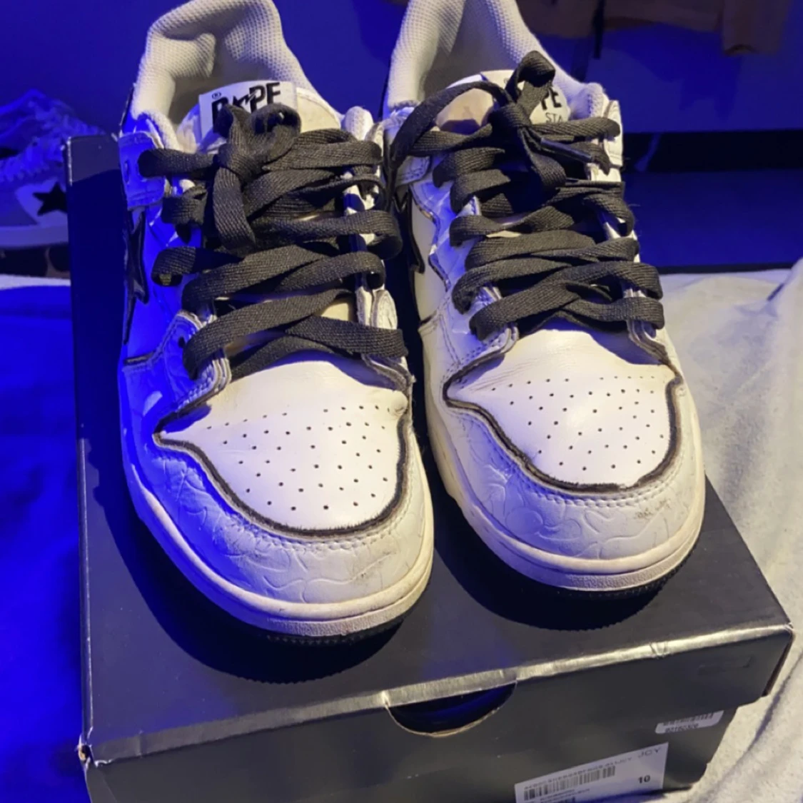 A Bathing Ape Bape SK8 Sta White Silver - 91