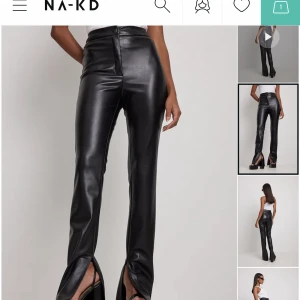 skinnbyxor  - säljer nu dessa jätte snygga skinnbyxor från nakd🖤helt nya bara testade