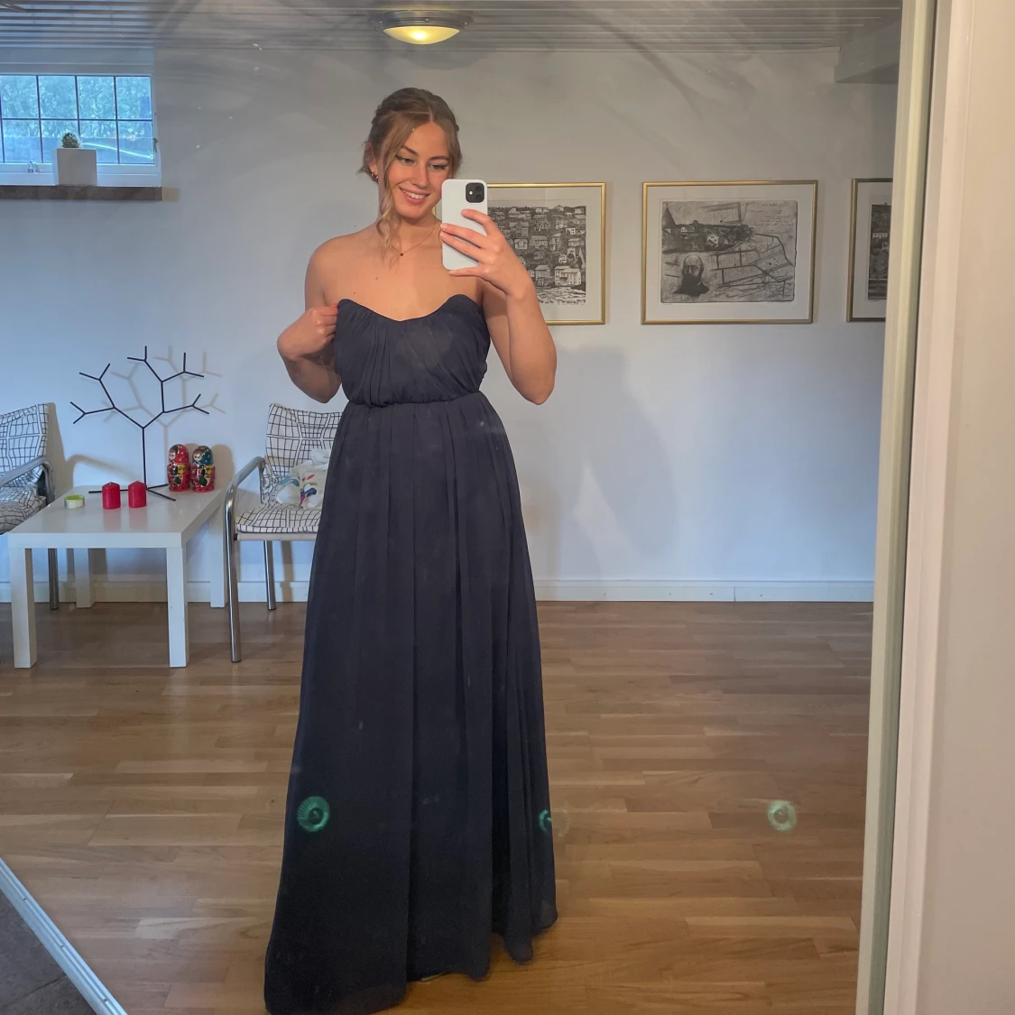 Balklänning marinblå - 90