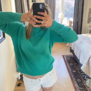 Blå/grön stickad tröja från Zara 💞nästintill oanvänd