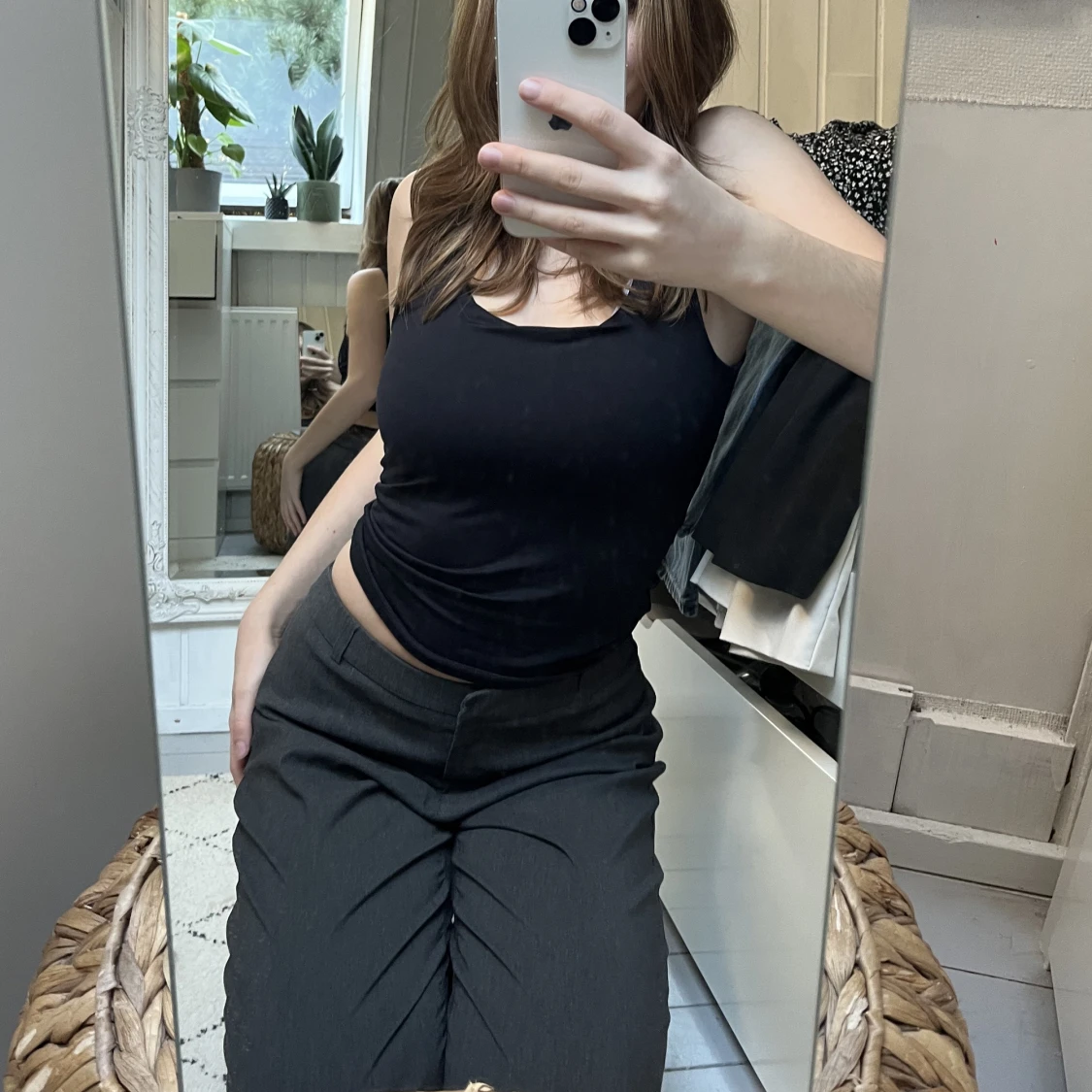 Lågmidjade kostymbyxor  - 90