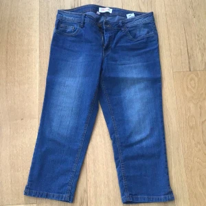 Jeans Capri - jeans capri blå stretch