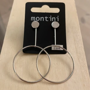 Montini örhängen - Köpta för 50kr som present men uppskattades inte och därför säljs dessa oanvända örhängen för 25kr