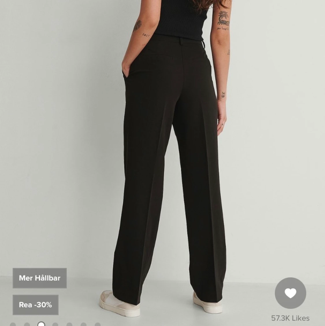 Svarta kostymbyxor - 90