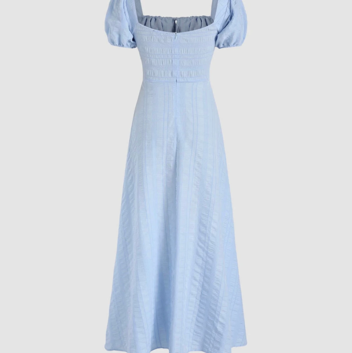 Cider solid texture square neck midi dress XL  