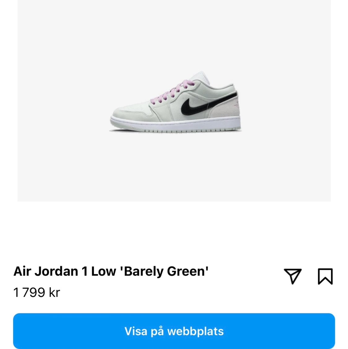 Air Jordan 1 low ”Barely Green” - 91
