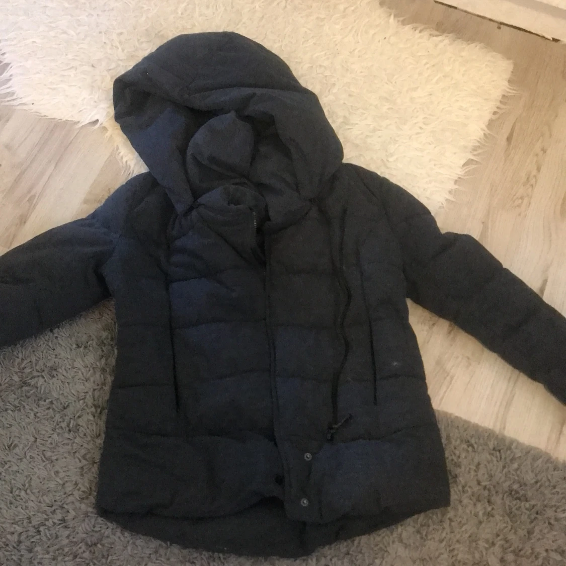 Stor fluffig vinter jacka