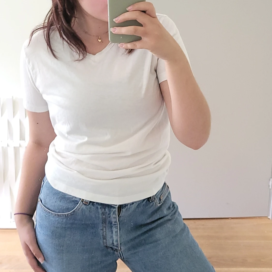 Simple Basic White/vit tshirt - 90