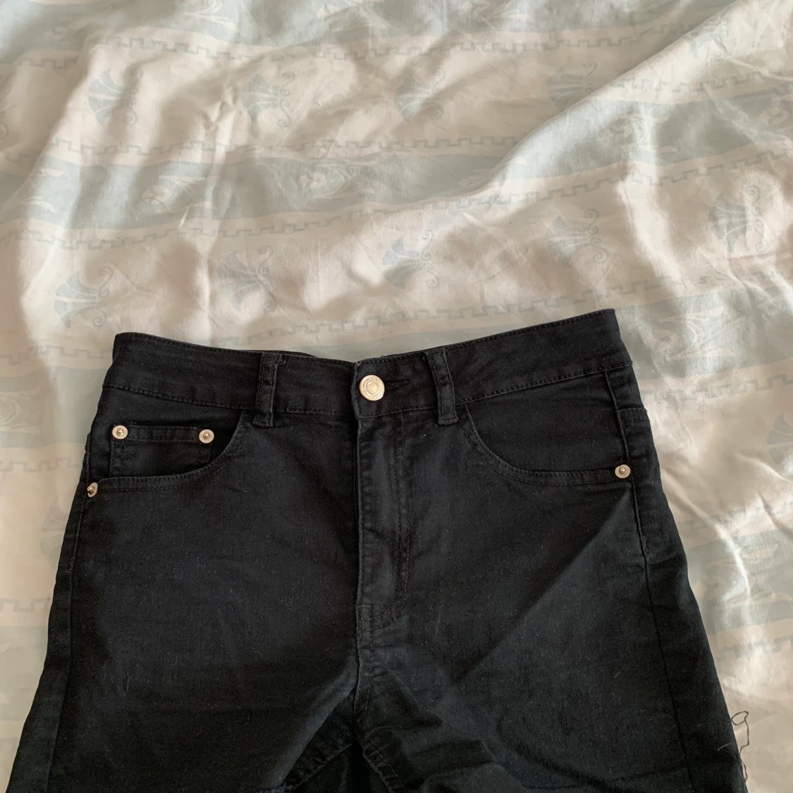 Svarta jeans shorts