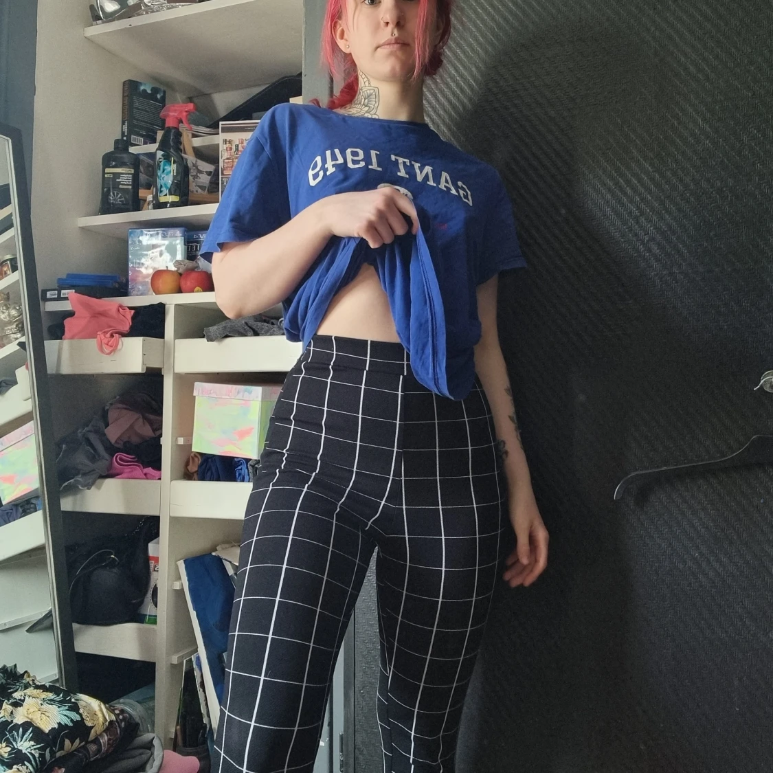 Shein, pläd byxor  - 90