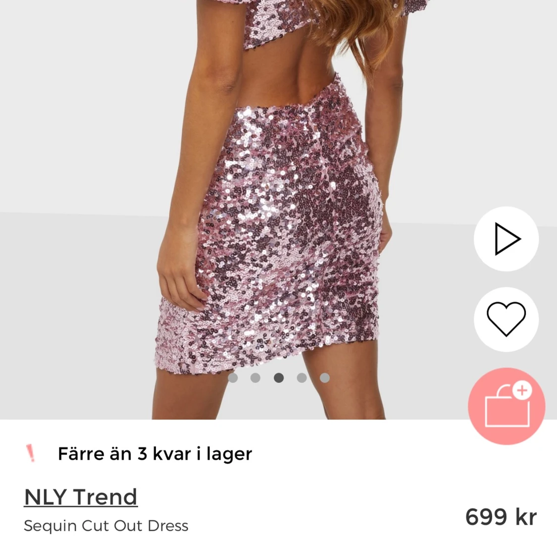 Glitterklänning från Nelly - 90