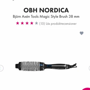 Värmeborste - Hej! Säljer denna värmeborste från OBH Nordica med 38mm. Har endast använt den 2 gånger. Inget fel på den alls, den är som ny. Säljer den för jag har en annan💖 Frakt ingår