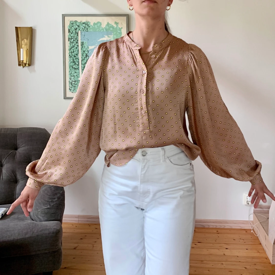 Rosa prickig blus Second Female S  - 90