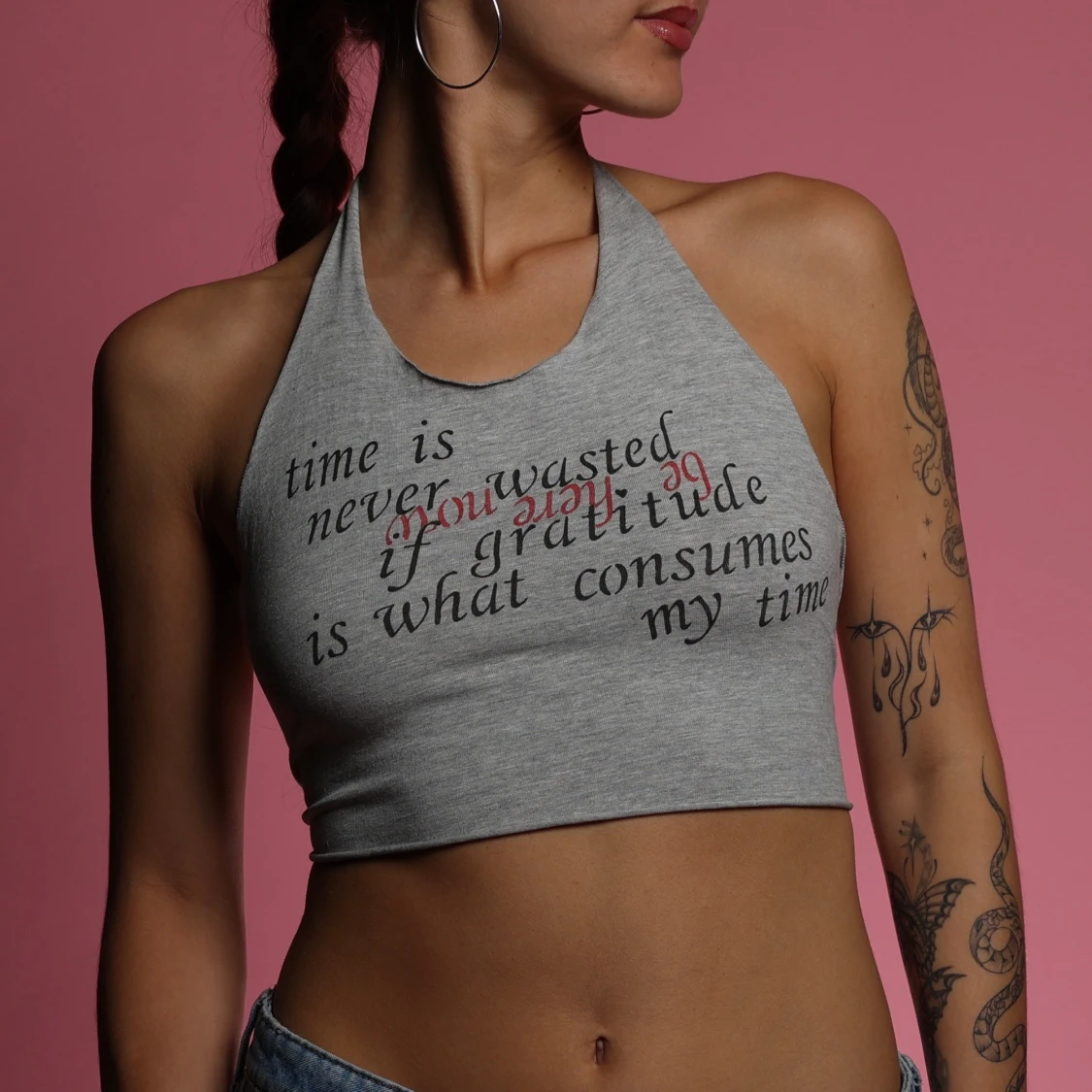 be here now halter top 