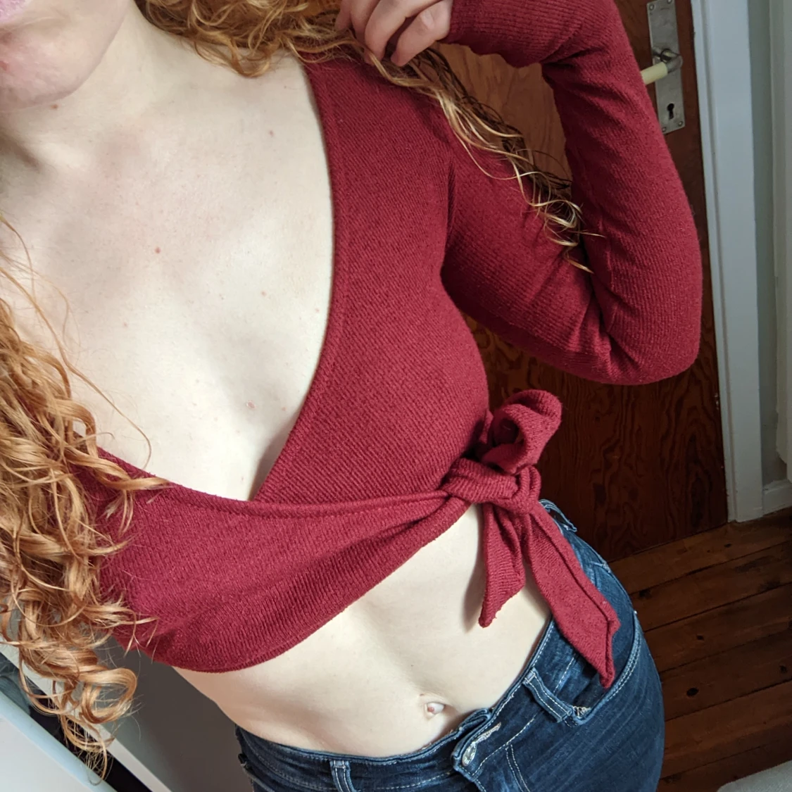 Pull & Bear wrap tröja top 