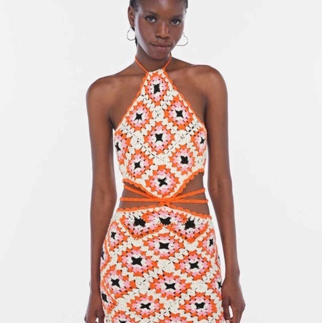 Virkad miniklänning  - 90