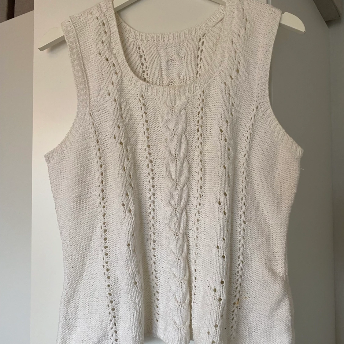 Vintage virkad/stickad väst