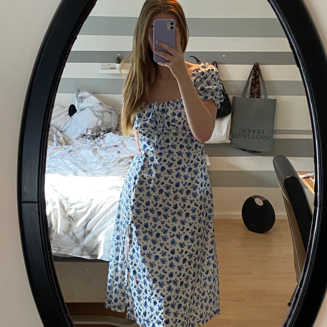 Blommig klänning - 90