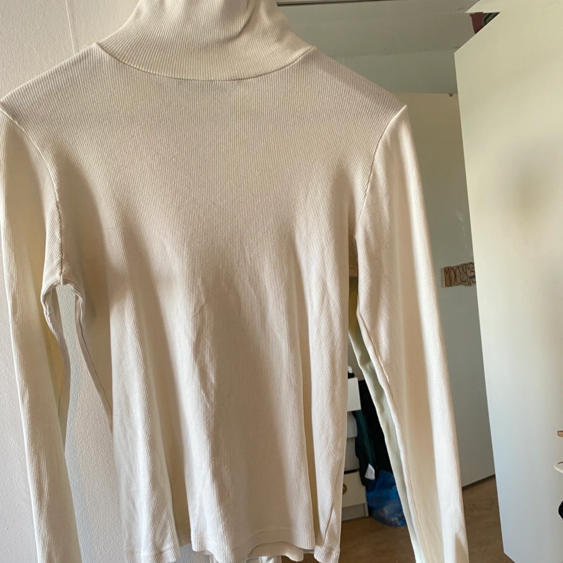 Vit/cream turtleneck