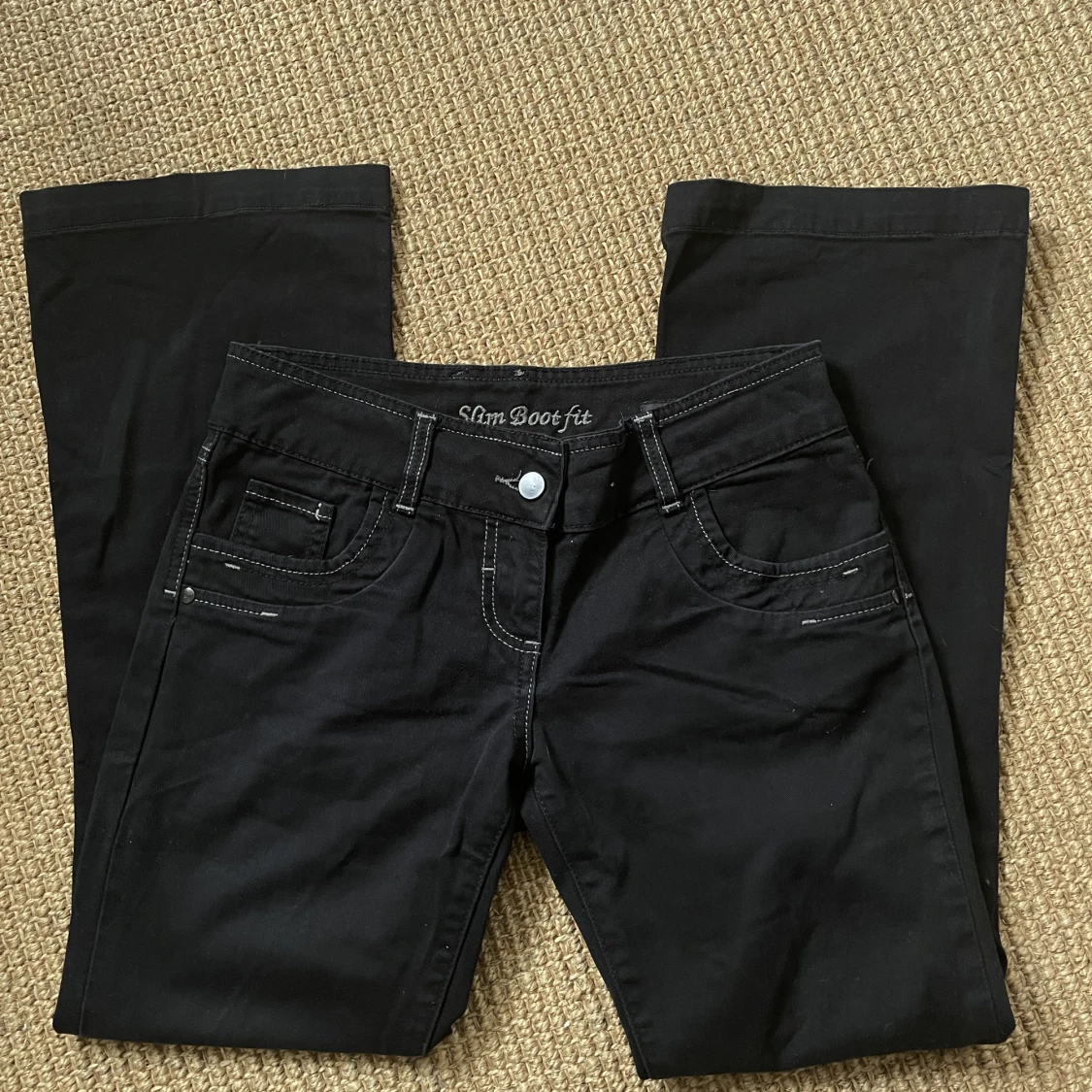 Lågmidjade bootcut jeans - 90