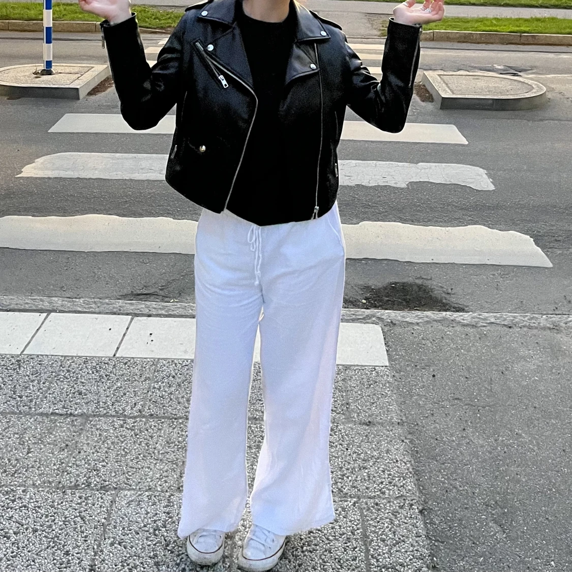 Zara leathet jacket in s