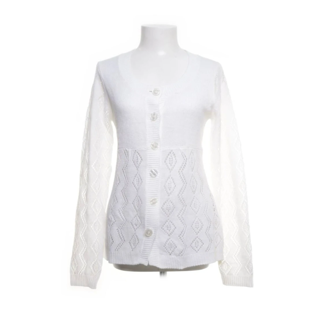 jätte söt vit kofta 