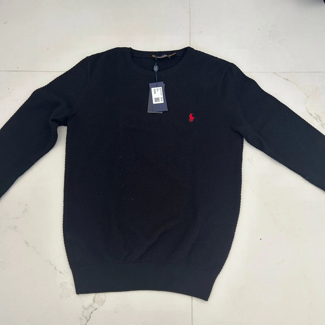 Svart stickad tröja från polo Ralph lauren - 90