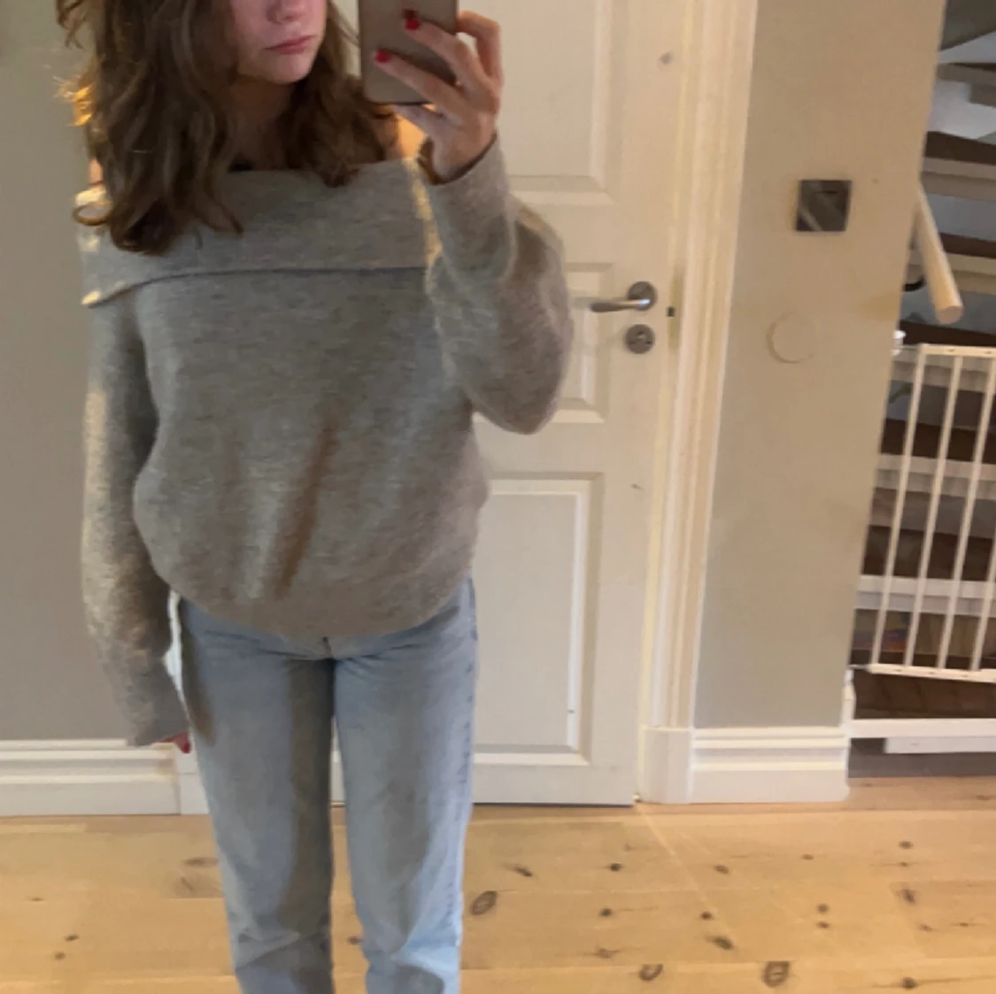 Off shoulder tröja  - 90