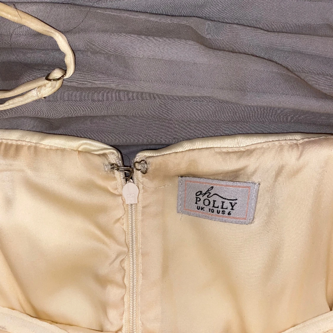 OhPolly Vitgul Klänning (Uk10, US6) minidress - 91