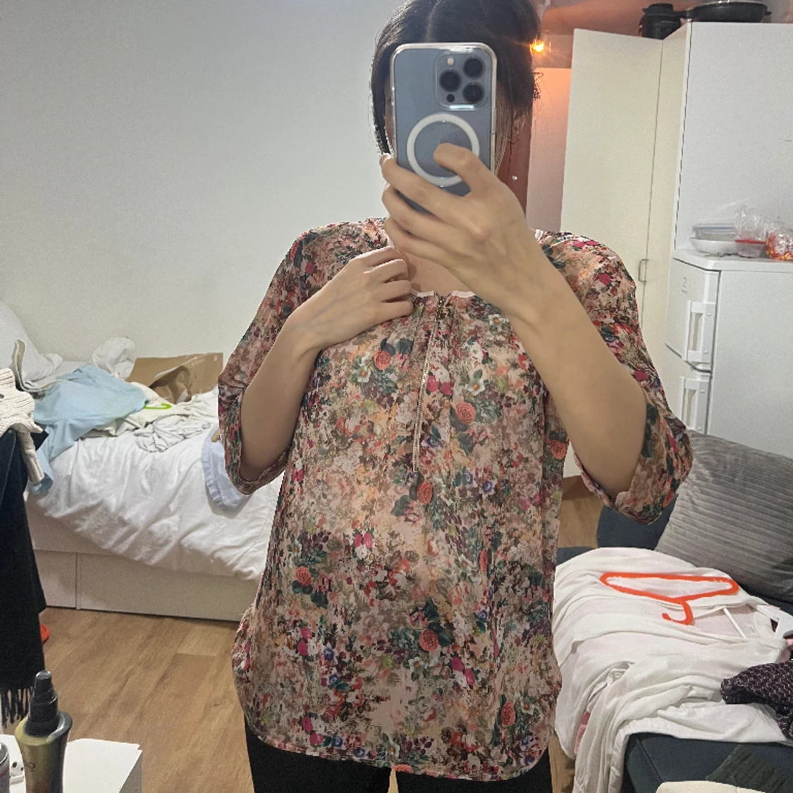 Färgad skjorta - storlek S/M