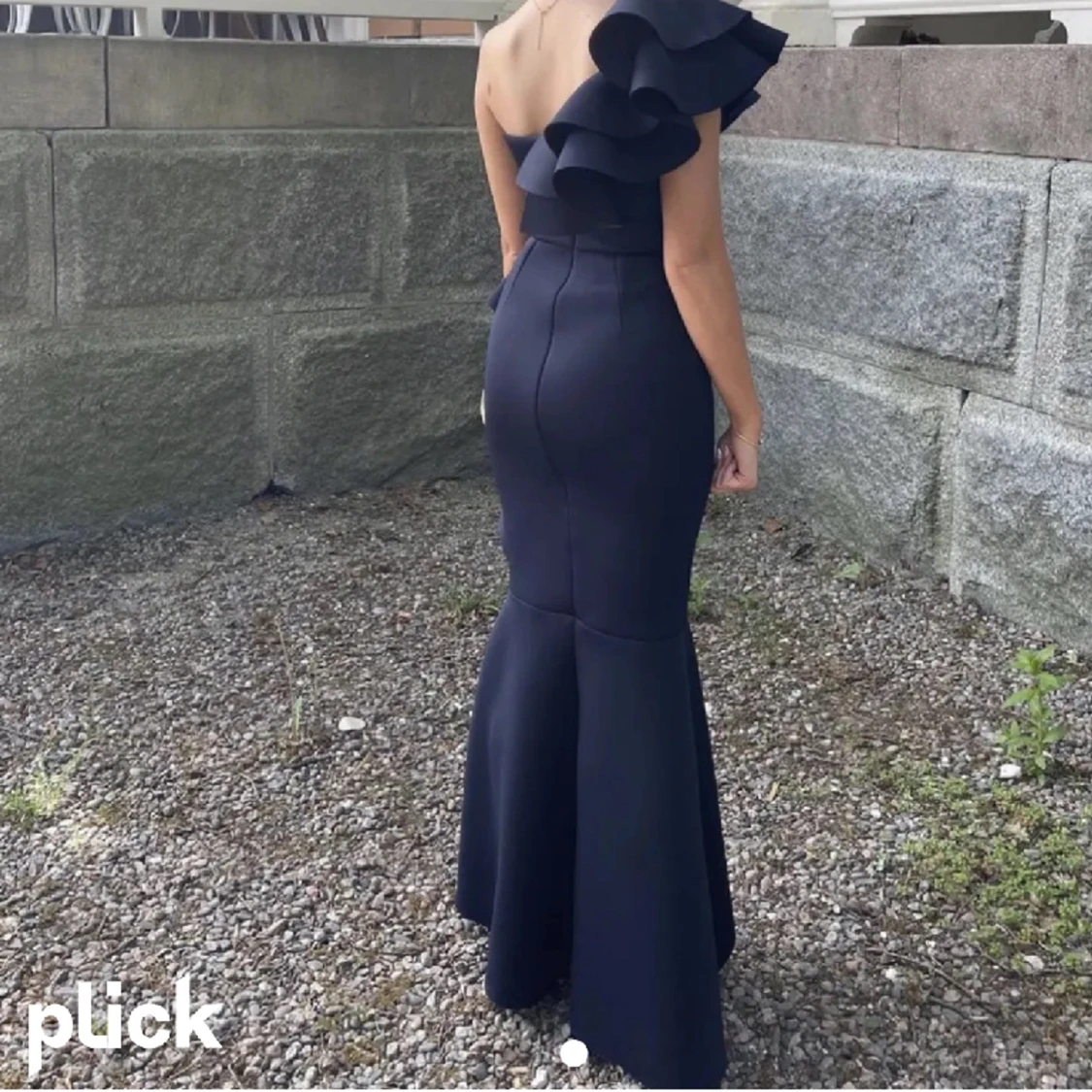 Mörkblå balklänning  - 90