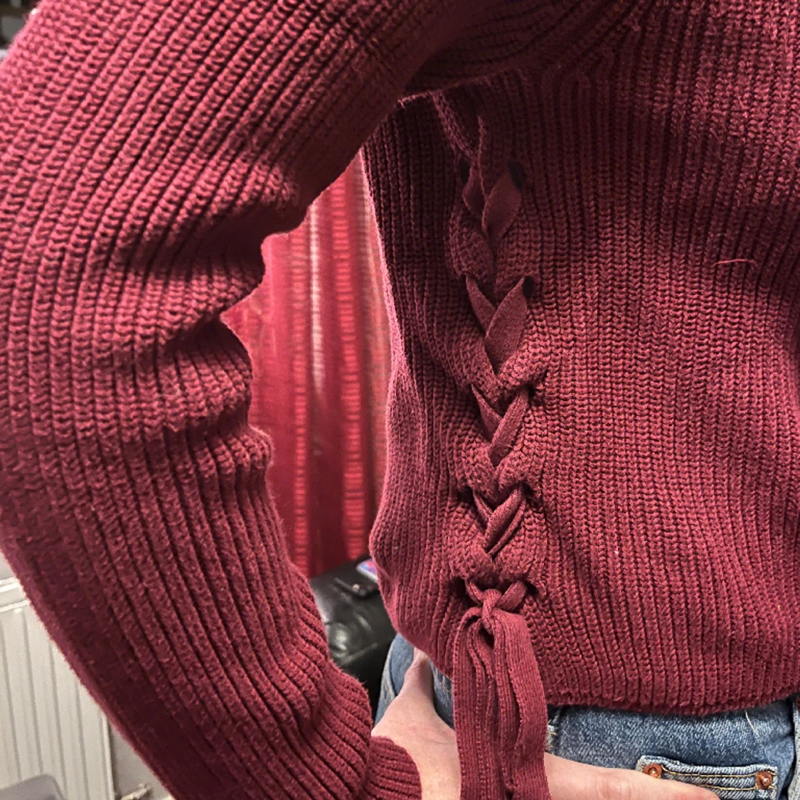 Mörkröd tröja från Crocker - 91