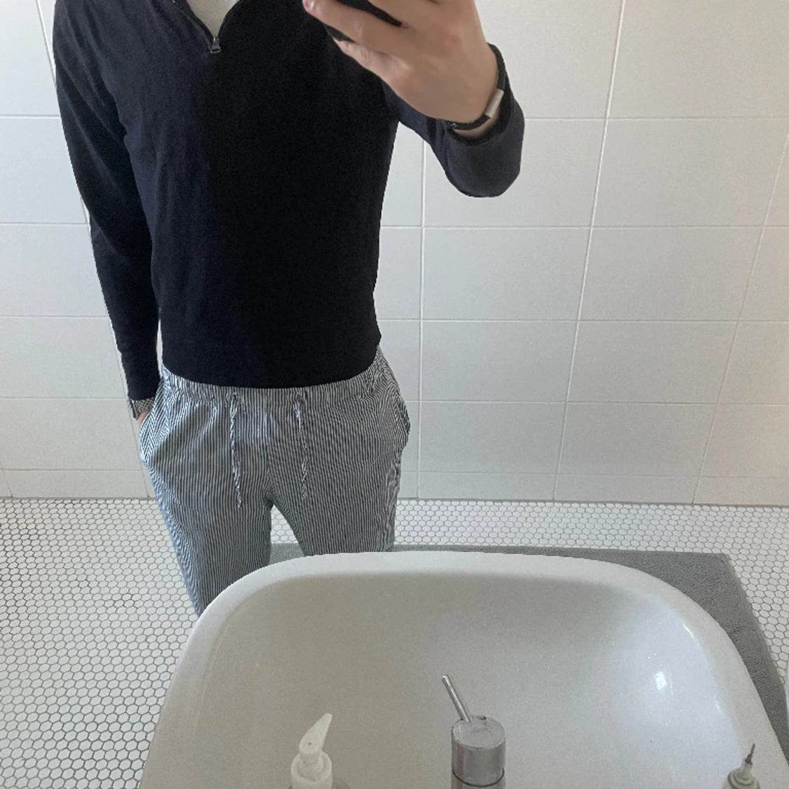 100% merinoull Half zip