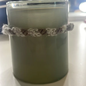 Armband  - Armband i bomull, grått och beige🩶🤍🤎