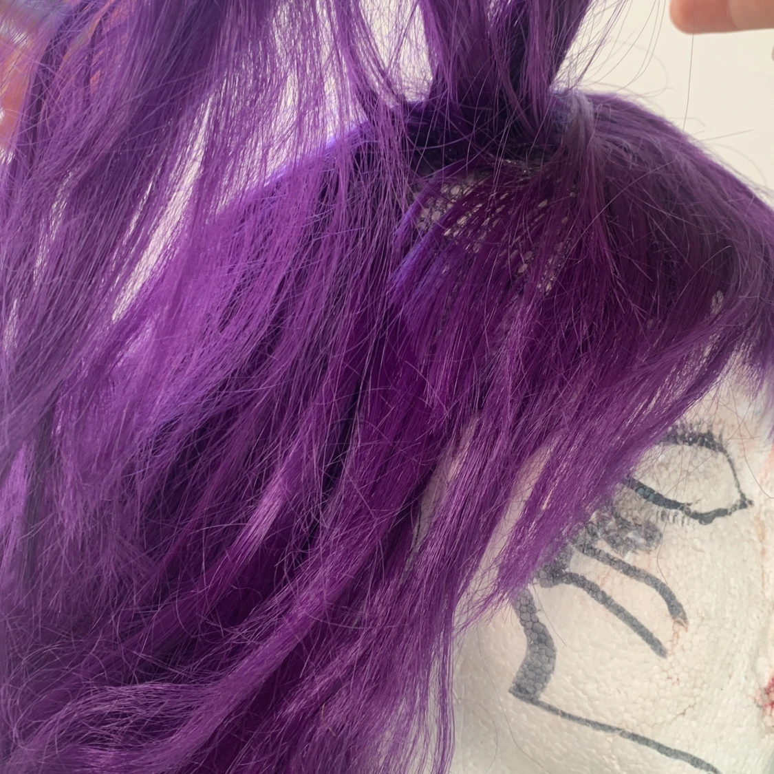 Short purple wig - 92