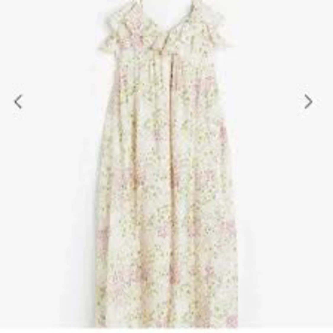 Lång blommig klänning - 90