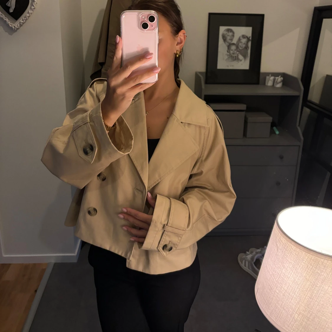 Kort trenchcoat 