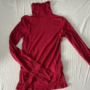 Ribbad polotröja - Har haft denna polotröjan ett tag men använt kanske 2 gng så den är relativt ny och har inga defekter. Den har legat i garderoben därav är den så skrynklig. Köpt på new yorker och har storlek S 