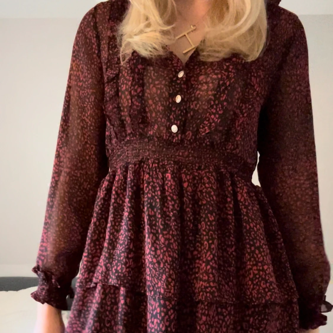 Leopardmönstrad klänning - 90