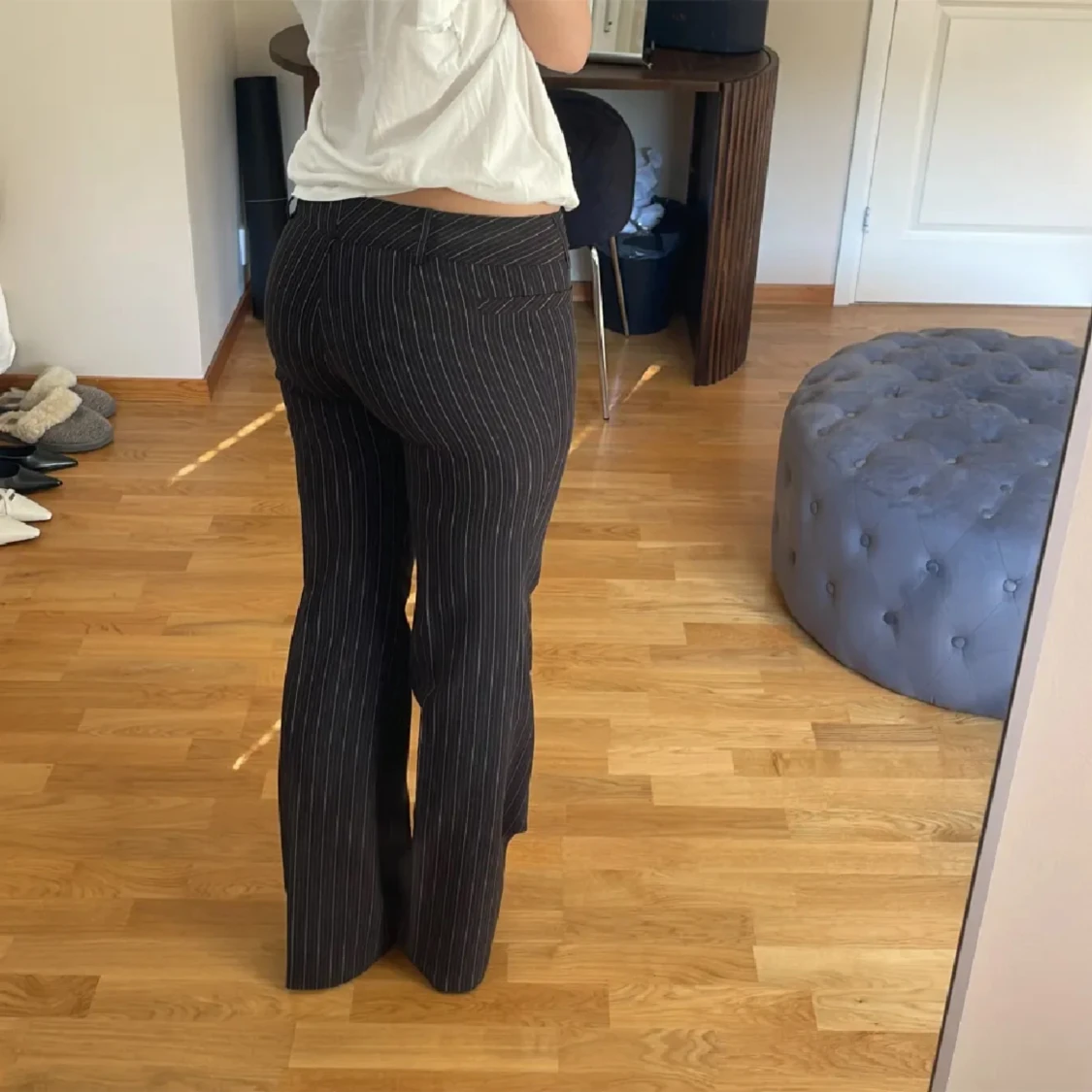 Lågmidjade kostymbyxor  - 90