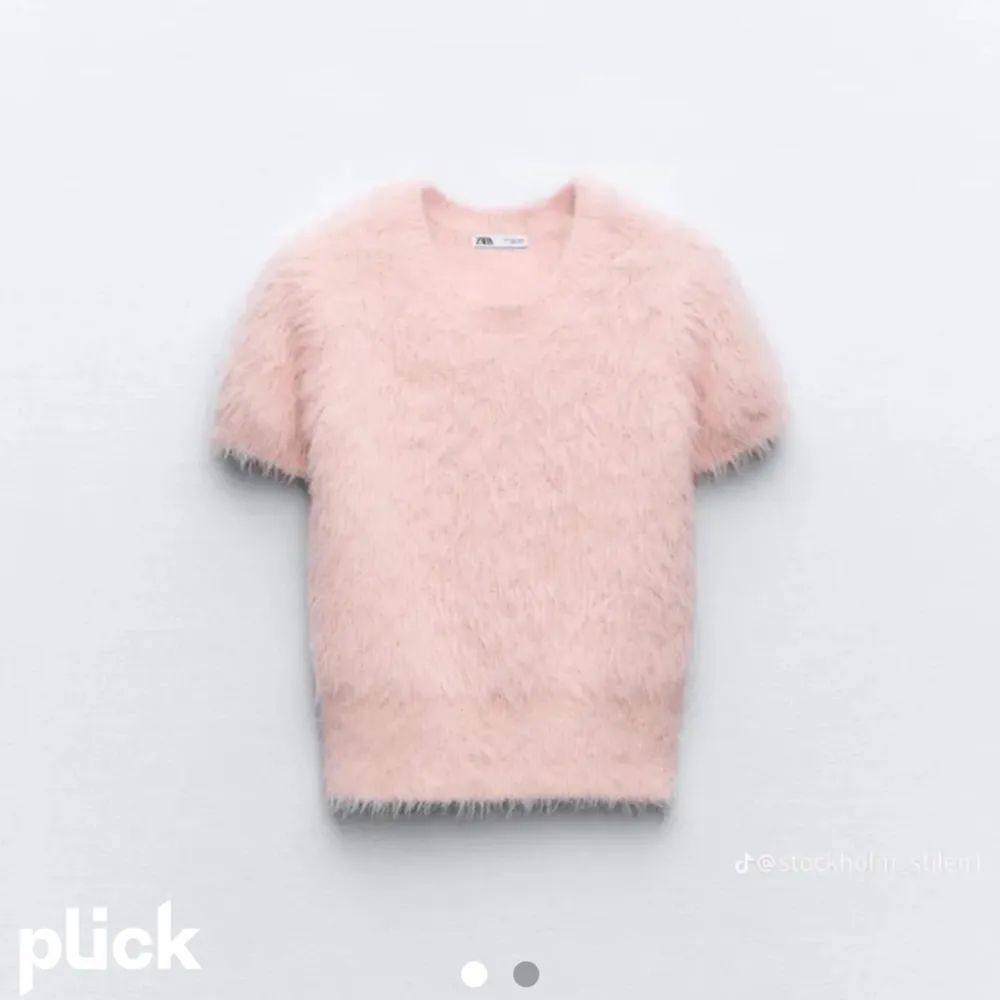 Jättefin kortärmad fluffig tröja ifrån Zara. T-shirts.