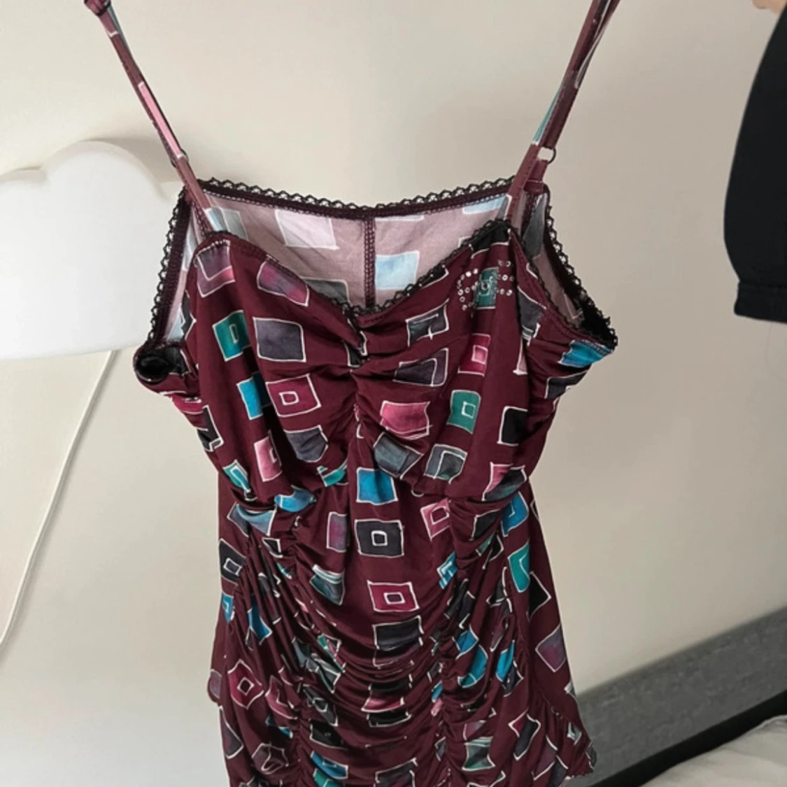 linne med mönster/detaljer