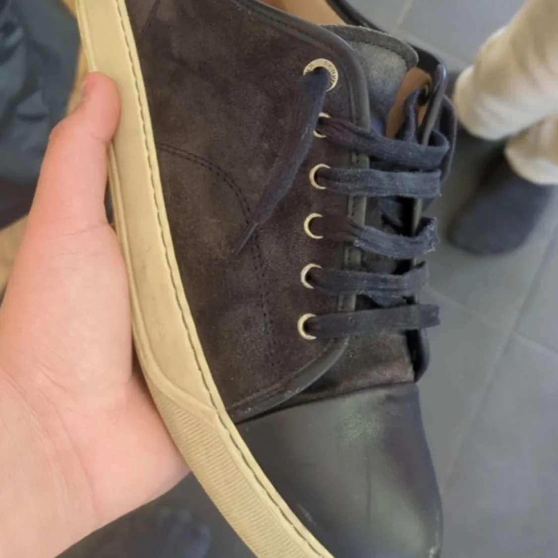 Lanvin nappa Cap toe navy - 90
