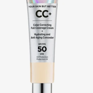 It cosmetics CC cream - En cc cream ifrån märket it cosmetics i färgen fair iv. Aldrig använd(tejp kvar) 